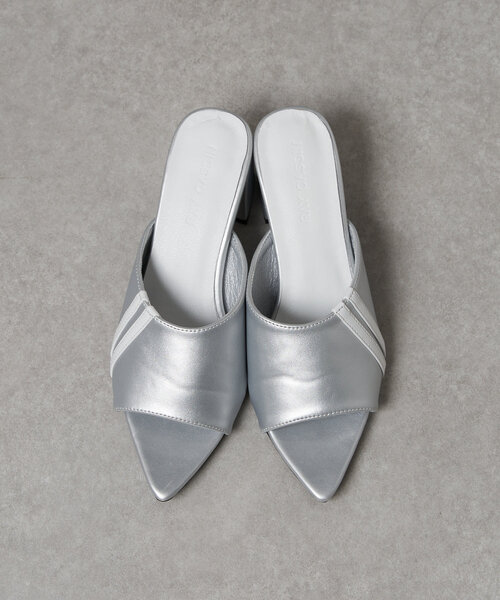 RAY CASSIN（レイカズン）の「オープントゥラインミュール（サンダル・レディース・シルバー/ブラック/ホワイト・M/S/L）」の18枚目の写真