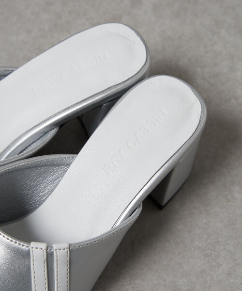 RAY CASSIN（レイカズン）の「オープントゥラインミュール（サンダル・レディース・シルバー/ブラック/ホワイト・M/S/L）」の22枚目の写真