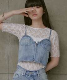 RAY CASSIN | 5分袖レースT(その他トップス)