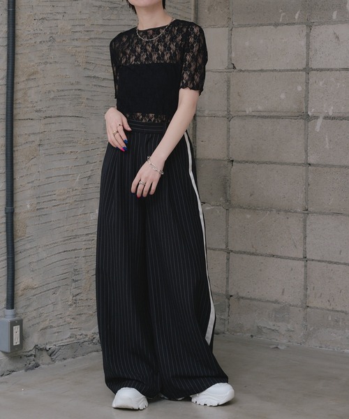 RAY CASSIN（レイカズン）の「５分袖レースT（その他トップス・レディース・ブラック/スカイブルー/ホワイト・FREE）」の11枚目の写真