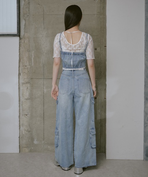 RAY CASSIN（レイカズン）の「５分袖レースT（その他トップス・レディース・ブラック/スカイブルー/ホワイト・FREE）」の8枚目の写真