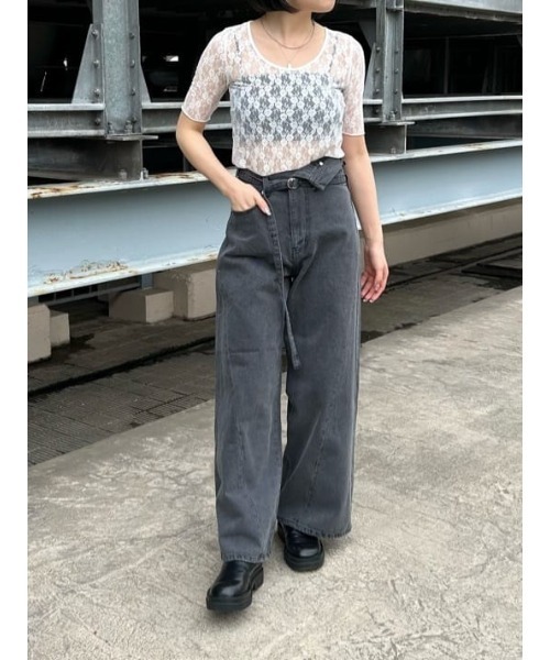 RAY CASSIN（レイカズン）の「５分袖レースT（その他トップス・レディース・ブラック/スカイブルー/ホワイト・FREE）」の22枚目の写真