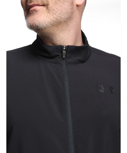 UNDER ARMOUR（アンダーアーマー）の「UNDER ARMOUR アンダーアーマー FITTED 半袖 フルジップ ジャケット フレッシュウーブン（その他トップス・メンズ・ブラック・3XL/4XL/5XL）」の6枚目の写真