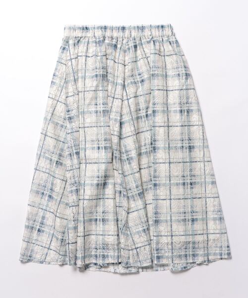 【セール】レースチェック柄フレアースカート（スカート）｜alotta（アロッタ）