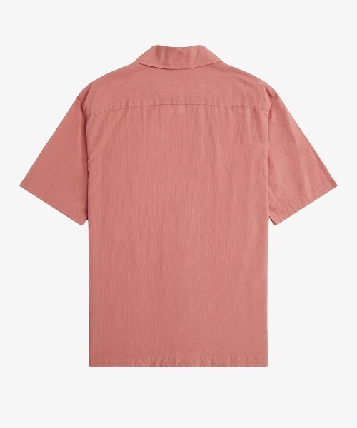 セール】Lightweight Texture Revere Collar Shirt／ライト