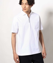 a.v.v（アーヴェヴェ）の「【接触冷感/ＵＶカット】シルケットスムースポロシャツ（Tシャツ/カットソー・メンズ）」