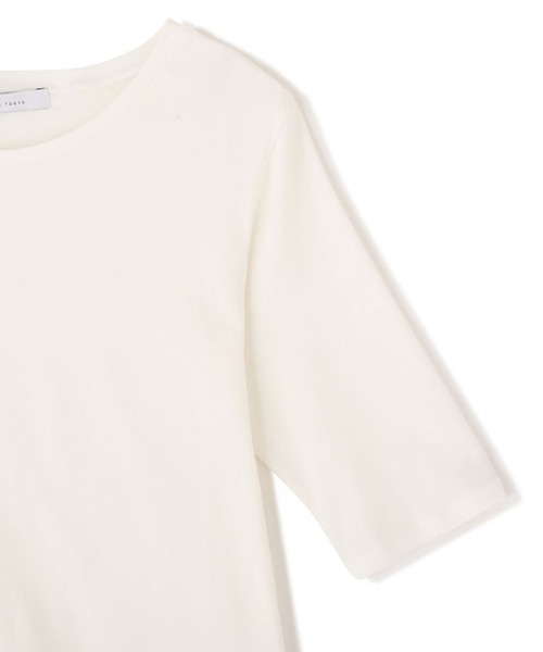 ETRE TOKYO(エトレトウキョウ)の「カットショルダーハーフスリーブプルオーバー(Tシャツ/カットソー・レディース・ホワイト/ブラック・FREE)」の13枚目の写真