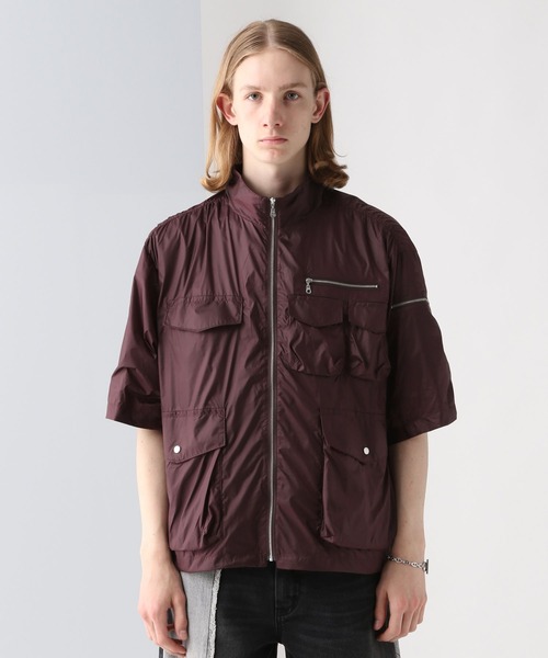 HARE（ハレ）の「ポケットデザインブルゾン(HARE)（シャツ/ブラウス・メンズ・ブラック/レッド・FREE）」の7枚目の写真