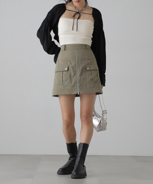 FREE'S MART（フリーズマート）の「■ショート丈ボレロブラウス（カーディガン/ボレロ・レディース・ホワイト/ブラック/グレー・FREE）」の9枚目の写真