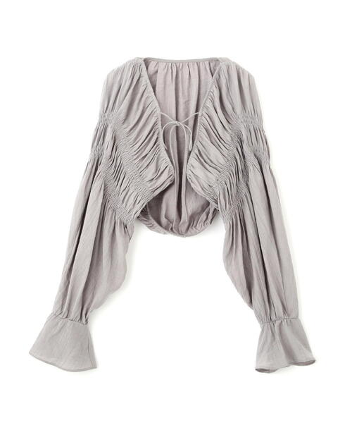 FREE'S MART（フリーズマート）の「■ショート丈ボレロブラウス（カーディガン/ボレロ・レディース・ホワイト/ブラック/グレー・FREE）」の22枚目の写真