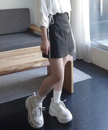 INTER FACTORY（インターファクトリー）の「花柄ポケットのインナー付きミニスカート　made in INTER FACTORY（スカート）」