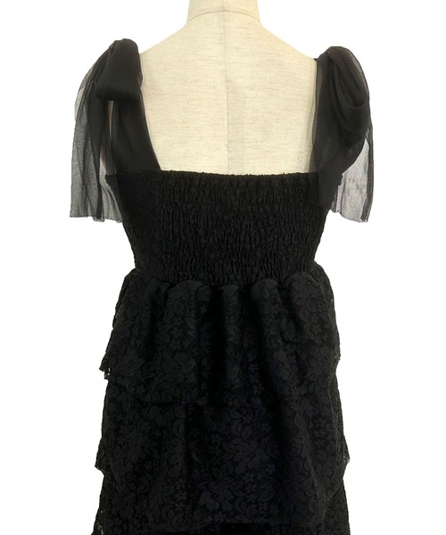 TITTY&CO.（ティティーアンドコー）の「リボンチュールレーストップス（キャミソール・レディース・ブラック/ホワイト・FREE）」の20枚目の写真