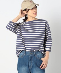 日本製 デラヴェ 天竺ボーダーカットソー シーズンカラー