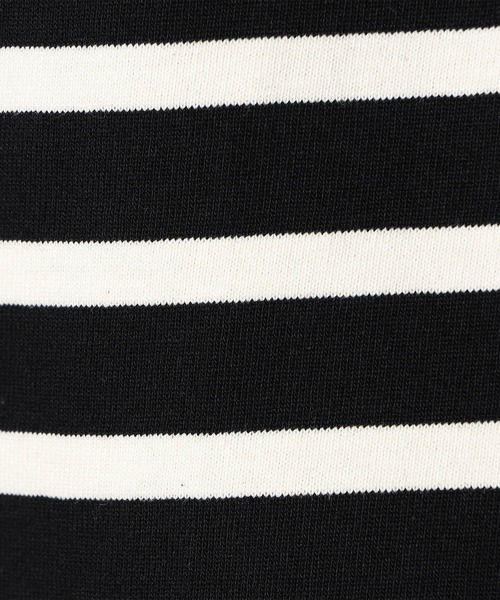 Grand PARK（グランドパーク）の「日本製　デラヴェ 天竺ボーダーカットソー　シーズンカラー（Tシャツ/カットソー・レディース・モスグリーン系/ラベンダー/ブラック系/グリーン系・MEDIUM/SMALL）」の17枚目の写真