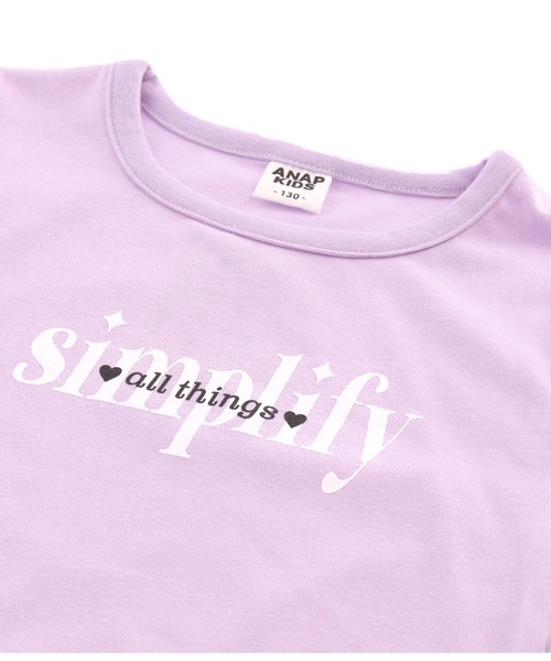 ANAP kids（アナップキッズ）の「袖レースアップトップス（Tシャツ/カットソー・キッズ・ブラック/ホワイト/ラベンダー・110cm/120cm/130cm）」の15枚目の写真