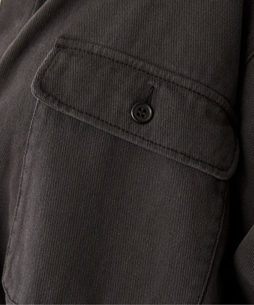 ANGIE（アンジー）の「ヴィンテージライク オーバーサイズ  デニム シャツジャケット（シャツ/ブラウス・レディース・ブルー/スミクロ/カーキ・FREE）」の13枚目の写真