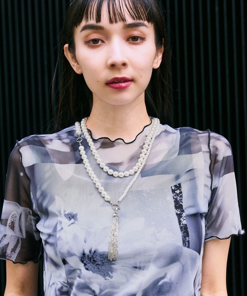 HARE（ハレ）の「パールフリンジロングネックレス(HARE)（ネックレス・レディース・シルバー・FREE）」の6枚目の写真