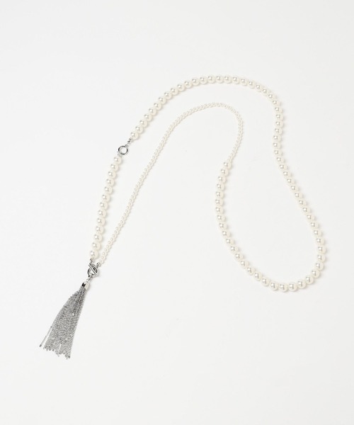 HARE（ハレ）の「パールフリンジロングネックレス(HARE)（ネックレス・レディース・シルバー・FREE）」の9枚目の写真