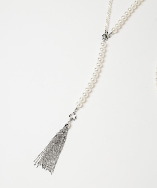 HARE（ハレ）の「パールフリンジロングネックレス(HARE)（ネックレス・レディース・シルバー・FREE）」の15枚目の写真
