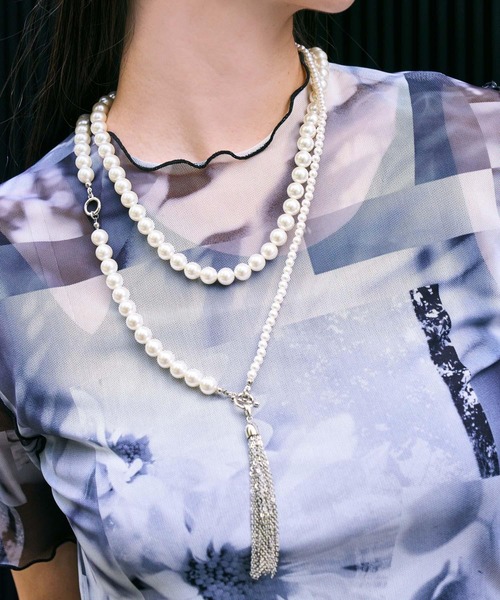 HARE（ハレ）の「パールフリンジロングネックレス(HARE)（ネックレス・レディース・シルバー・FREE）」の22枚目の写真