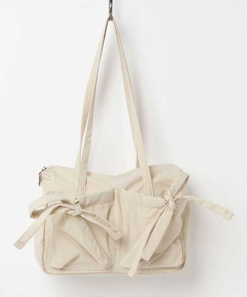 paravion（パラビオン）の「ナイロンリボンバッグ（トートバッグ・レディース・ピンク/ブルー/アイボリー/ブラック/ブラウン・FREE）」の21枚目の写真