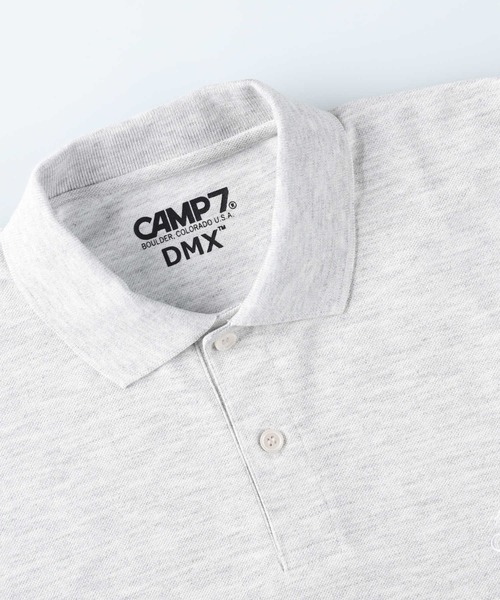 CAMP7（キャンプセブン）の「CAMP7(キャンプ7)DMX吸水速乾ポロシャツ（ポロシャツ・メンズ・ネイビー/グレー/ブラック・M/L/XL）」の10枚目の写真