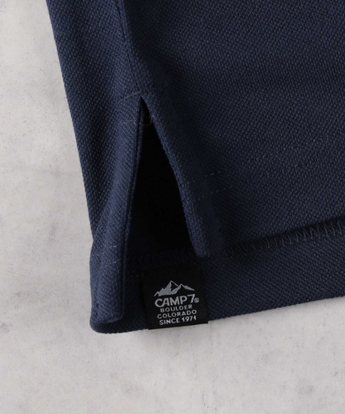 CAMP7（キャンプセブン）の「CAMP7(キャンプ7)DMX吸水速乾ポロシャツ（ポロシャツ・メンズ・ネイビー/グレー/ブラック・M/L/XL）」の6枚目の写真