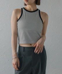 MINERTE | 【MINERTE】border cup in tops / カップ付きボーダーアメスリタンク(タンクトップ)