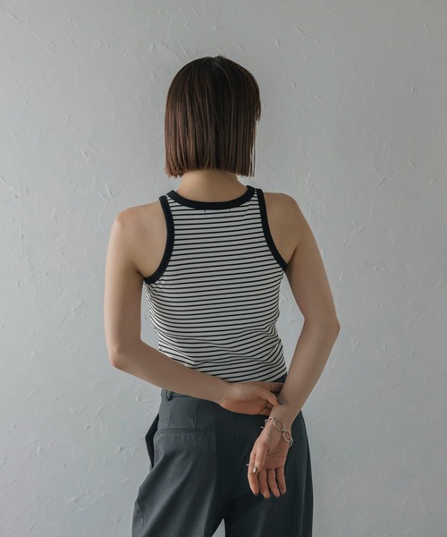 マックスマーラ-Max Mara-ボーダーニットタンクトップ | MoDeNeW