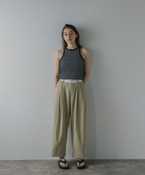 MINERTE（ミネルテ）の「【MINERTE】border cup in tops / カップ付きボーダーアメスリタンク（タンクトップ・レディース・ホワイト系その他/ブラック×ホワイト/ホワイト×ブラック・FREE）」の17枚目の写真