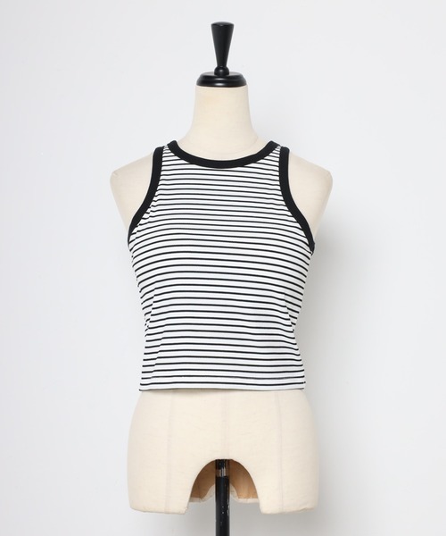 MINERTE】border cup in tops / カップ付きボーダーアメスリ