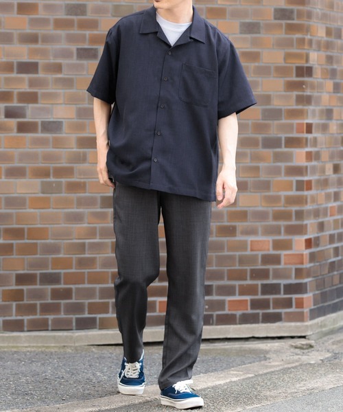 ITEMS URBANRESEARCH（アイテムズ アーバンリサーチ）の「『吸水速乾/イージーケア/UVカット』『セットアップ対応』高機能ツイル ウエストイージー スラックス（その他パンツ・メンズ・ブラック/チャコールグレー/ネイビー/ブルー系その他・MEDIUM/LARGE）」の8枚目の写真