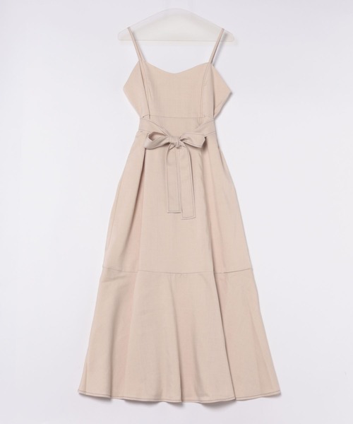 apres jour(アプレジュール)の「リボン付き配色ステッチキャミワンピース【ZOZOTOWN限定アイテム】(ワンピース・レディース・アイボリー/ネイビー・X-LARGE/フリー)」の18枚目の写真