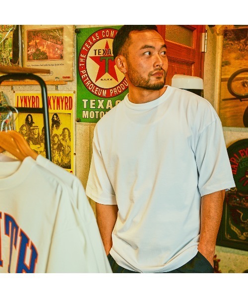 Sunny Smith(サニースミス)の「【サニースミス/sunnysmith】ヘビーオンスCool Smith Wappen @Sleeve SS Tee(CP)(Tシャツ/カットソー・メンズ・ネイビー/オフホワイト/チャコール・M/L)」の10枚目の写真