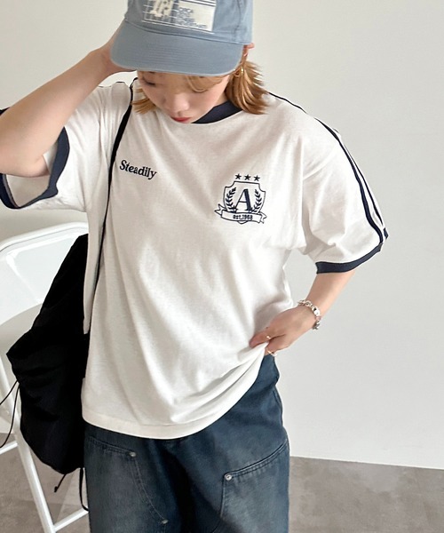 apres jour mignon(アプレジュールミニョン)の「【apres jour mignon SOIE】ユニセックスゲームTシャツ【ZOZOTOWN限定アイテム】(Tシャツ/カットソー・レディース・ブラック/レッド/オフホワイト・X-LARGE/MEDIUM)」の16枚目の写真