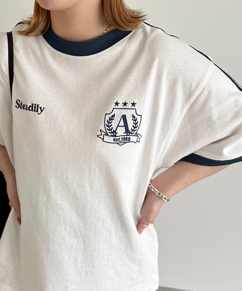 apres jour mignon(アプレジュールミニョン)の「【apres jour mignon SOIE】ユニセックスゲームTシャツ【ZOZOTOWN限定アイテム】(Tシャツ/カットソー・レディース・ブラック/レッド/オフホワイト・X-LARGE/MEDIUM)」の14枚目の写真