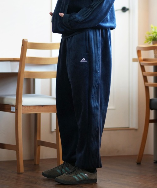 adidas(アディダス)の「adidas/アディダス ベロアスウェットパンツ ルーズシルエット ユーティリティ ストリート KWX89(スウェットパンツ・メンズ・マルーン/ネイビー/ブラック・S/M/L/XL/2XL/3XL)」の13枚目の写真