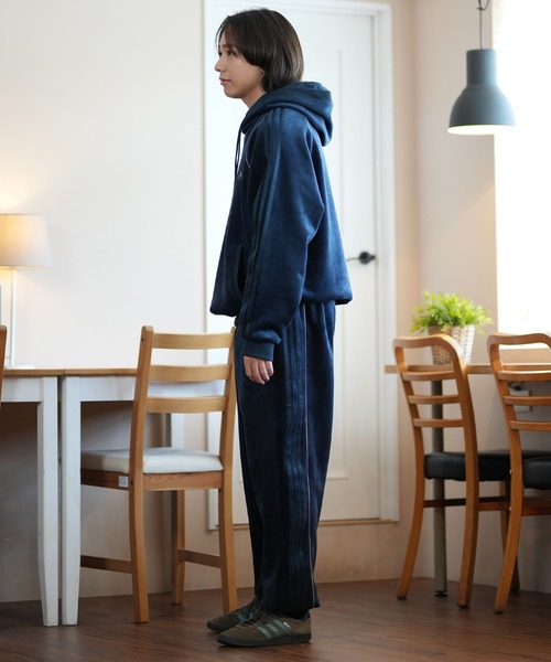 adidas/アディダス ベロアスウェットパンツ ルーズシルエット