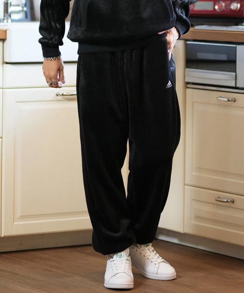 adidas(アディダス)の「adidas/アディダス ベロアスウェットパンツ ルーズシルエット ユーティリティ ストリート KWX89(スウェットパンツ・メンズ・マルーン/ネイビー/ブラック・S/M/L/XL/2XL/3XL)」の5枚目の写真