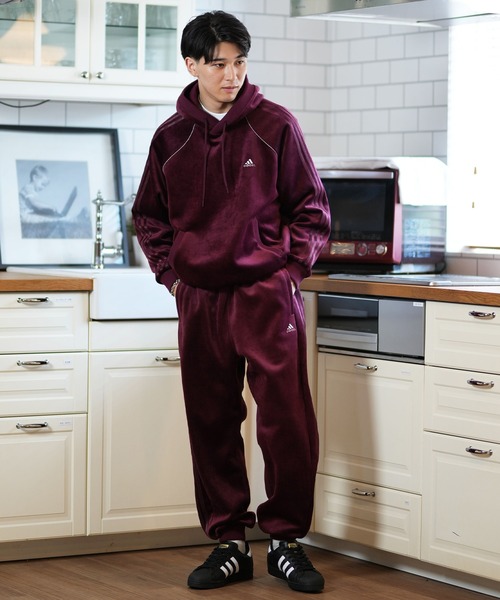 adidas/アディダス ベロアスウェットパンツ ルーズシルエット