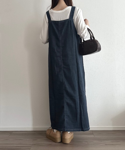 Cham.(チャム)の「デニムジャンパースカート(ワンピース・レディース・ブルー・F)」の22枚目の写真
