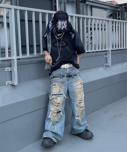 XU(エックスユー)の「ストリートファッション XU エックスユー washing waffle tee ウォッシングワッフルTシャツ ロゴTシャツ 半袖トップス 半袖Tシャツ オーバーサイズ 韓国ファッション 韓国ストリート(Tシャツ/カットソー・メンズ・ホワイト/ブラック/グレー・ONE SIZE)」の10枚目の写真