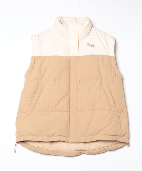 RUBY AND YOU（ルビーアンドユー）の「2WAYダウンライクパフジャケット（ダウンジャケット/コート・レディース・アイボリー系・FREE）」の14枚目の写真