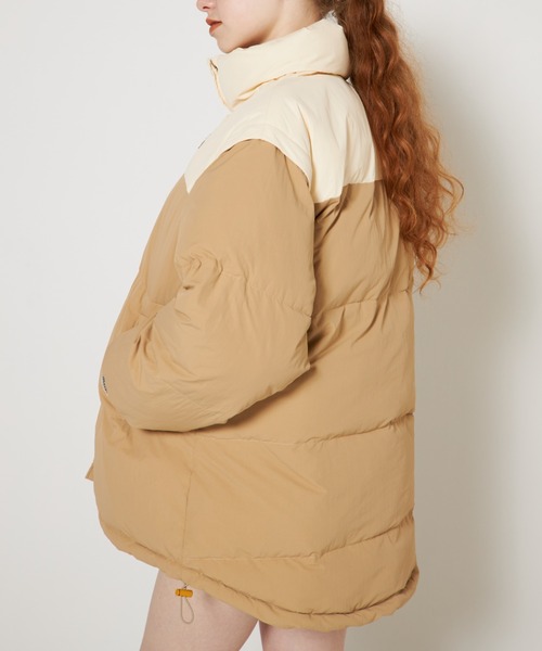 RUBY AND YOU（ルビーアンドユー）の「2WAYダウンライクパフジャケット（ダウンジャケット/コート・レディース・アイボリー系・FREE）」の3枚目の写真