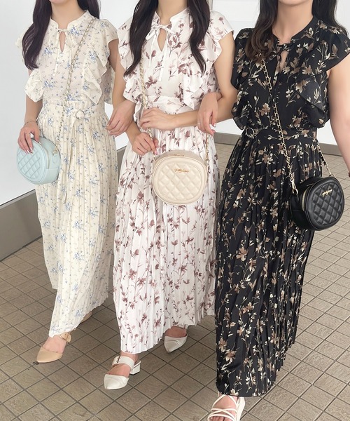 セール】ノースリーブ花柄ワンピース【ZOZOTOWN限定アイテム