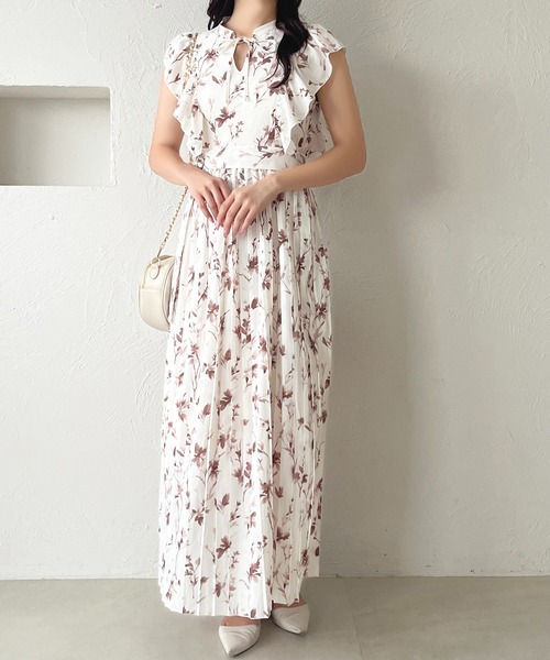 セール】ノースリーブ花柄ワンピース【ZOZOTOWN限定アイテム