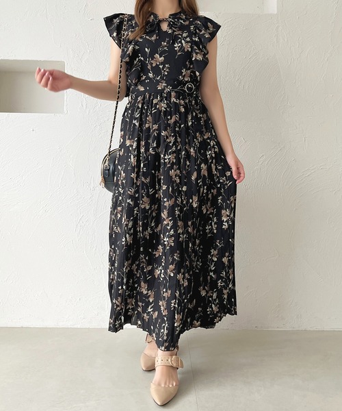 セール】ノースリーブ花柄ワンピース【ZOZOTOWN限定アイテム