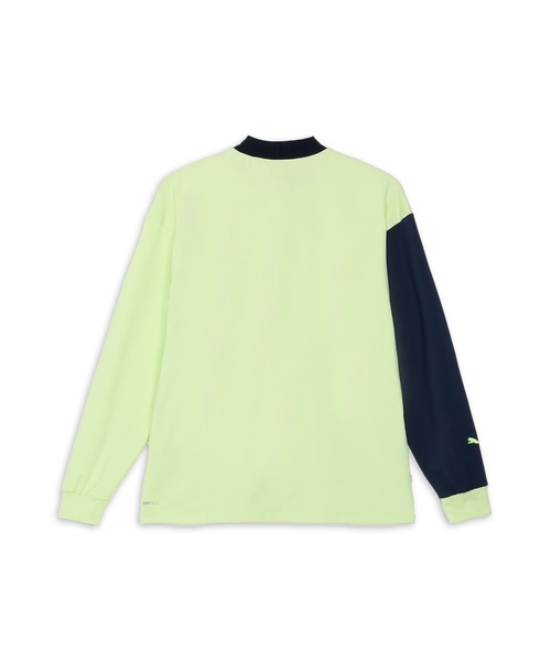 PUMA（プーマ）の「PUMA プーマ メンズ ゴルフ PC ストレッチ アシンメトリー CB P ロゴ 長袖 シャツ（Tシャツ/カットソー・メンズ・ホワイト系その他/グリーン×オレンジ/グリーン系その他・XX-LARGE/SMALL/X-LARGE/MEDIUM/LARGE）」の15枚目の写真