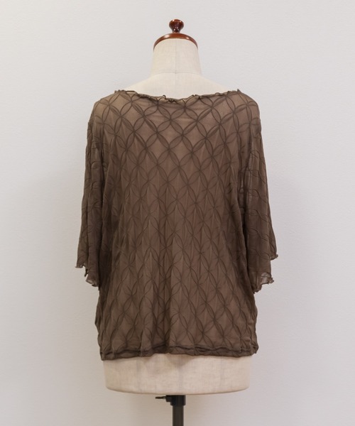 CLETTE(クレット)の「モチーフ柄シアープルオーバー(その他トップス・レディース・ブラック/アイボリー/ブラウン・LL/4L/3L)」の20枚目の写真