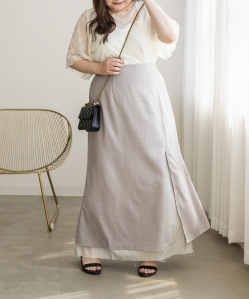 CLETTE(クレット)の「モチーフ柄シアープルオーバー(その他トップス・レディース・ブラック/アイボリー/ブラウン・LL/4L/3L)」の6枚目の写真